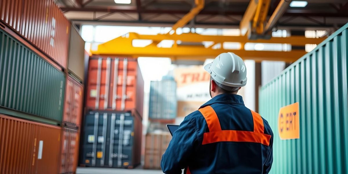 shipping container man