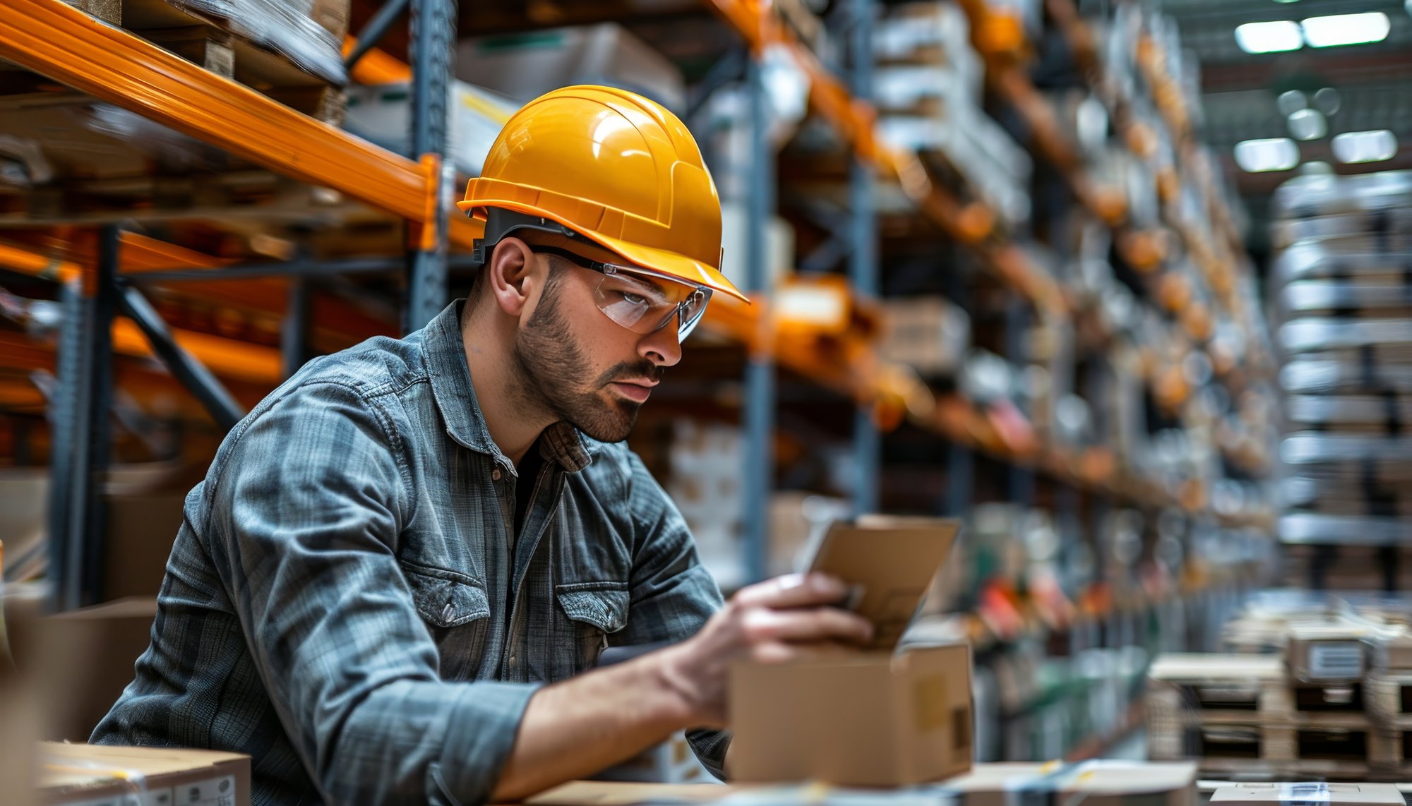 concentrated-logistics-specialist-scanning-barcodes-organized-warehouse-with-protective-eyewear concentrated-logistics-specialist-scanning-barcodes-organized-warehouse-with-protective-eyewear
