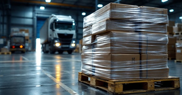 parcels sitting in a warehouse