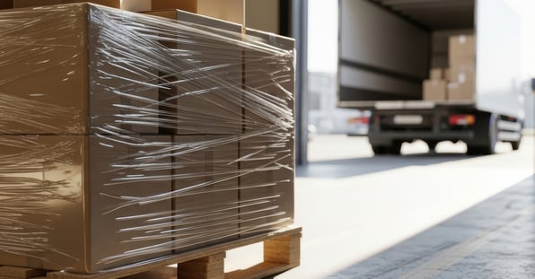Parcels in a warehouse