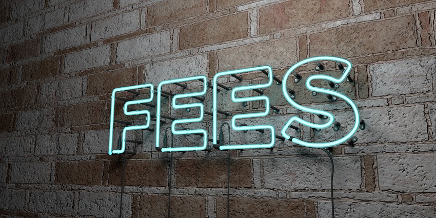 Fees sign