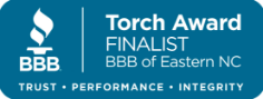 Finalist Torth award by BBB of Eastern NC