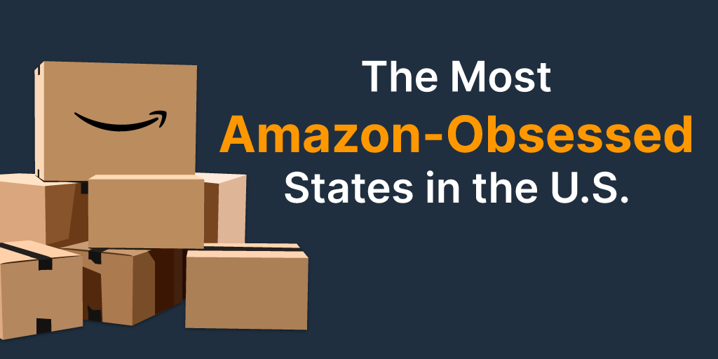 Title image for a survey on Amazon obsession by U.S. state